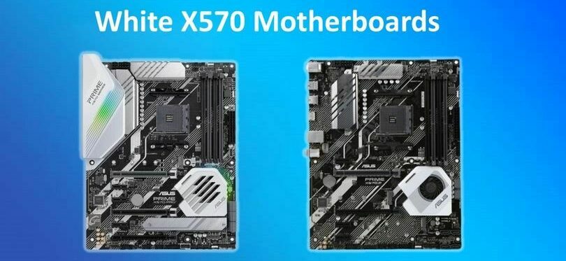 best white x570 motherboard